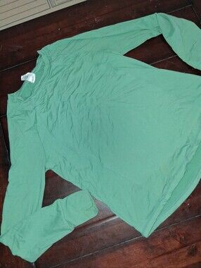 Women's Light Mint Long Sleeve Crewneck Top